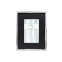 Load image into Gallery viewer, Black Leather with Metal Border Photo Frame