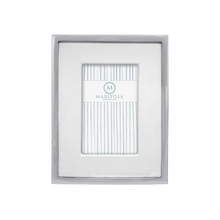 Load image into Gallery viewer, White Leather with Metal Border Frame