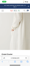 Load image into Gallery viewer, Chalet Ribbed Duster Winter White