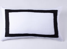 Load image into Gallery viewer, Brady Ivory & Black Linen Bedding Collection