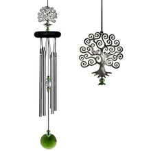 Load image into Gallery viewer, Tree of Life Chime with Green Crystal