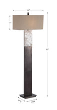 Load image into Gallery viewer, Oxidized Marble Floor Lamp
