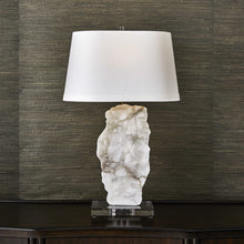 Load image into Gallery viewer, White Slice Alabaster Table Lamp