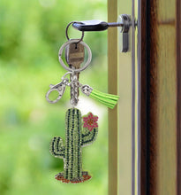 Load image into Gallery viewer, Rhinestone Cactus Keychain

