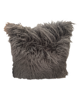 Load image into Gallery viewer, Gray Faux Fur Pillow
