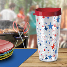 Load image into Gallery viewer, Star Shimmer Insulated Travel Tumbler w/Lid 22 oz.
