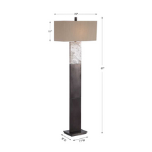 Load image into Gallery viewer, Oxidized Marble Floor Lamp
