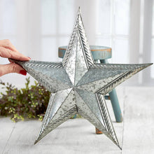 Load image into Gallery viewer, Embossed Metal Barn Star
