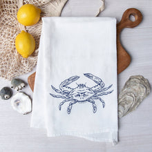Load image into Gallery viewer, Crab Flour Sack Kitchen Towel
