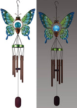 Load image into Gallery viewer, Butterfly Solar Wind Chime
