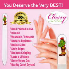 Load image into Gallery viewer, Boot Cactus Crystal Nail File

