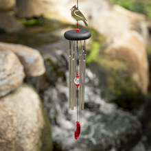 Load image into Gallery viewer, Crystal Cardinal Wind Chime
