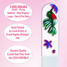 Load image into Gallery viewer, Hummingbird Crystal Nail File
