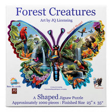 Load image into Gallery viewer, Forest Creatures Shape Puzzle 1000pc
