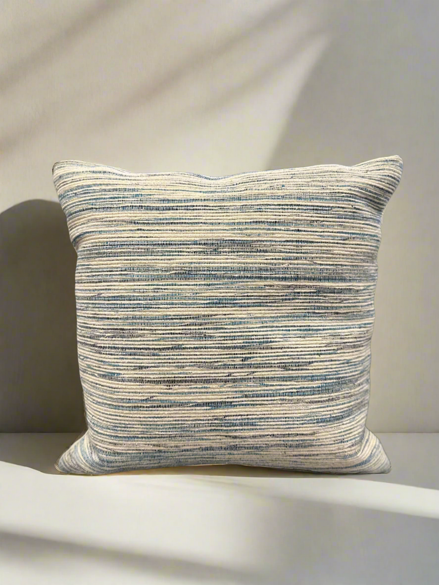 Blue Stitch Down Pillow