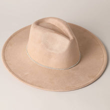 Load image into Gallery viewer, Rhinestone Flat Brim Suede Fedora Hat Collection
