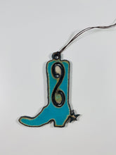 Load image into Gallery viewer, Mini Turquoise Boot Ornament
