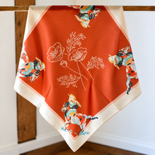 Load image into Gallery viewer, Poppy Western Silk Scarf
