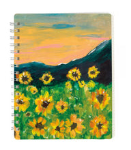 Load image into Gallery viewer, Sunflower Fields Spiral Notebook
