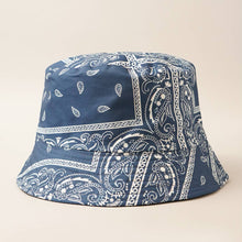 Load image into Gallery viewer, Paisley Pattern Reversible Safari Bucket Hat Collection
