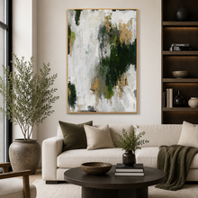 Load image into Gallery viewer, Algae Green Abstract Art 36" x 72”
