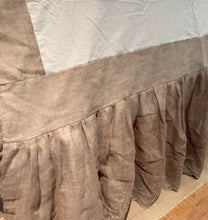 Load image into Gallery viewer, Organic Crochet Ruffle Bed Skirt- King
