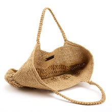 Load image into Gallery viewer, Mykonos Tote Bag with Leather Wrapped Handles
