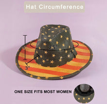 Load image into Gallery viewer, Vintage Distressed Stars &amp; Stripes Paper Hat
