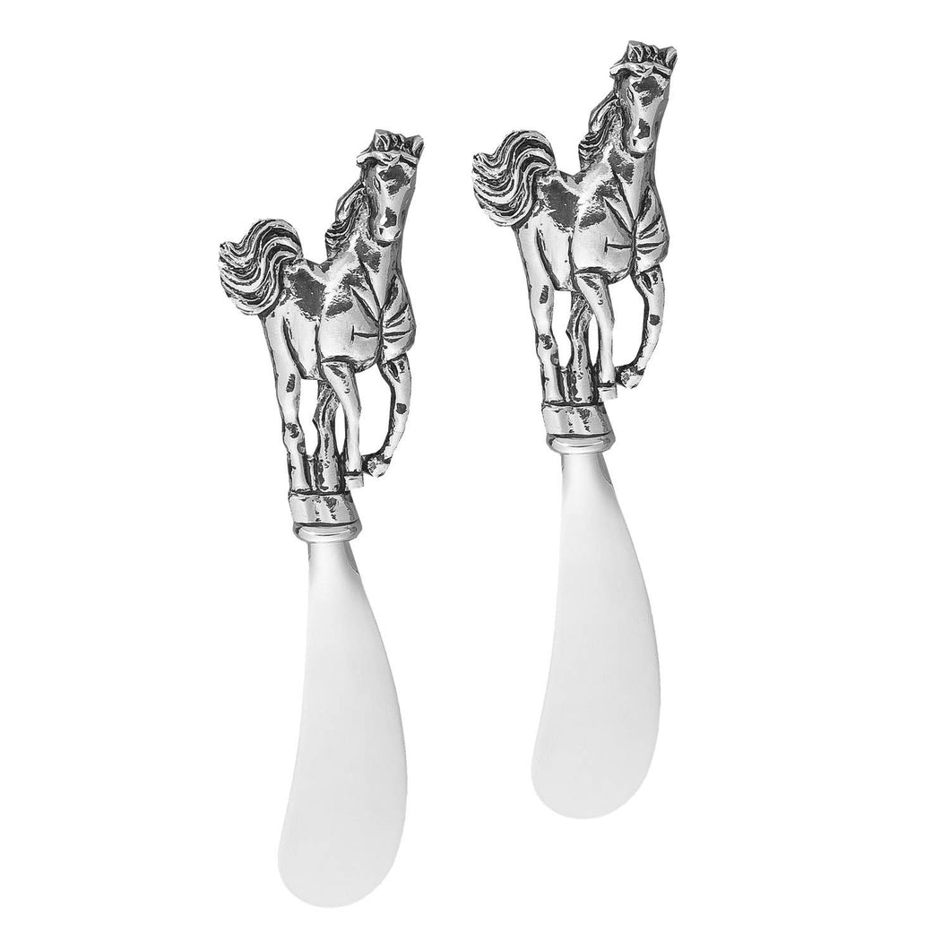 Horse Zinc Cheese Spreaders