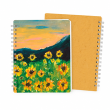 Load image into Gallery viewer, Sunflower Fields Spiral Notebook
