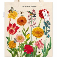 Load image into Gallery viewer, Flower Garden Heavyweight Vintage Tote Bag
