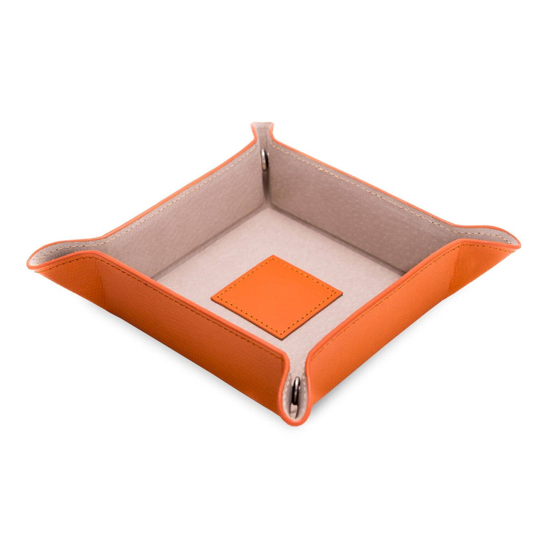 Orange Leather Valet