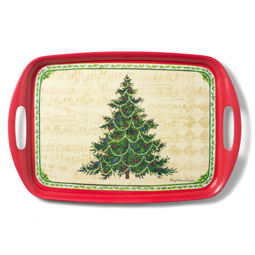 Christmas Tree Bamboo Serving Tray