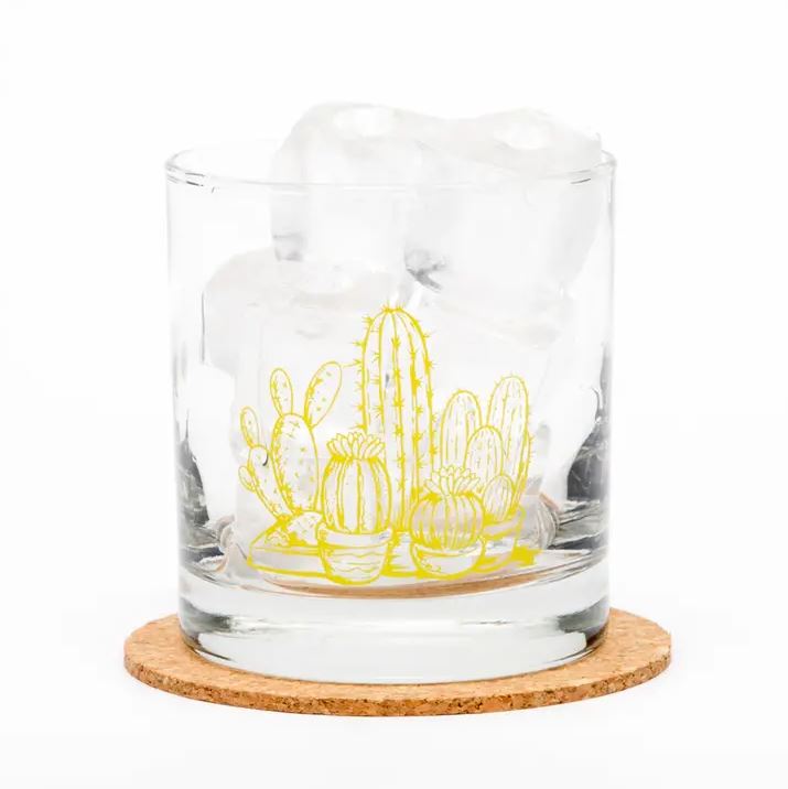Screen Printed Cactus Glassware Collection