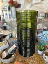 Load image into Gallery viewer, Olive Ribbed Vase
