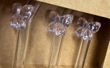 Load image into Gallery viewer, Reusable Acrylic Bow Drinking Straws- S/4
