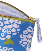 Load image into Gallery viewer, Blue Hydrangea Canvas Pouch
