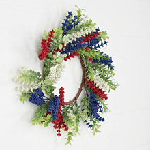Load image into Gallery viewer, Patriotic Heather Wreath &amp; Boxwood Collection
