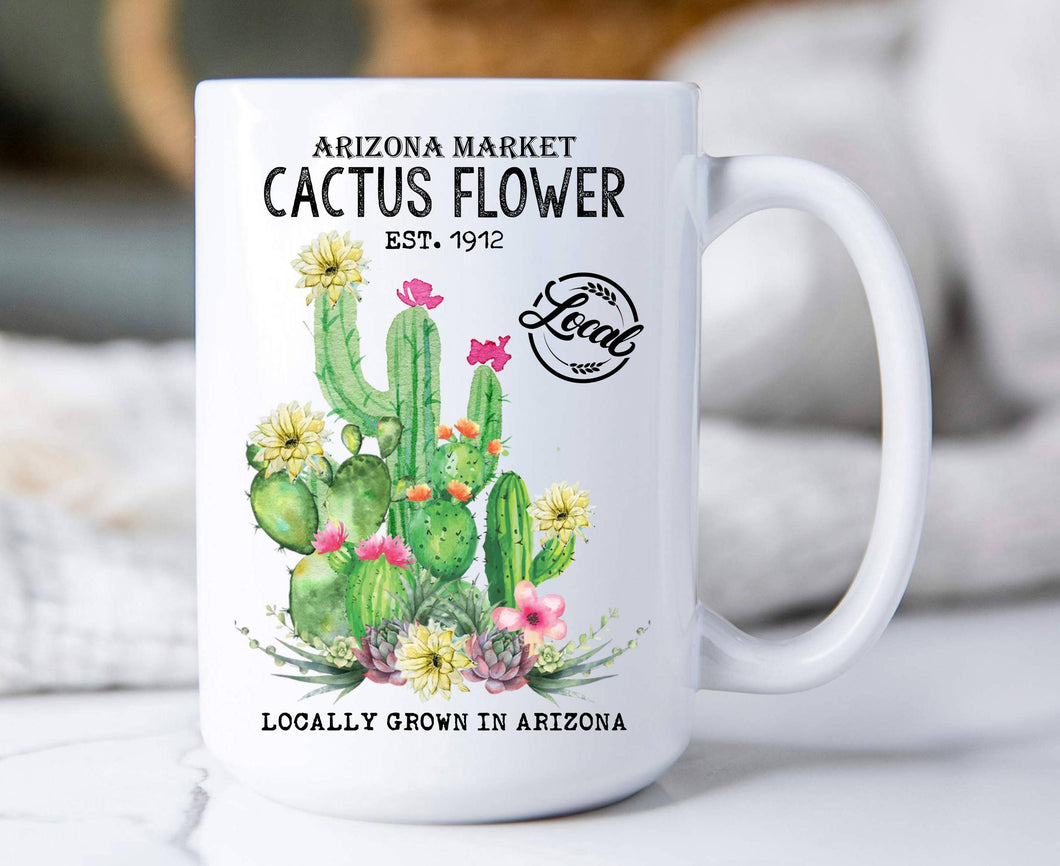 Arizona Cactus Flower Coffee Mug