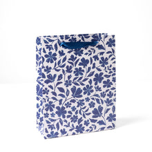 Load image into Gallery viewer, Porcelain Blue Floral Gift Bag Collection
