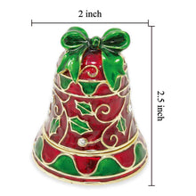 Load image into Gallery viewer, Jingle Bell Christmas Trinket Box
