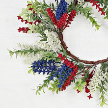 Load image into Gallery viewer, Patriotic Heather Wreath &amp; Boxwood Collection
