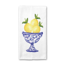 Load image into Gallery viewer, Chinoiserie Lemon Bowl Kitchen Dish Towel
