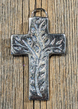 Load image into Gallery viewer, Pewter Vine Cross
