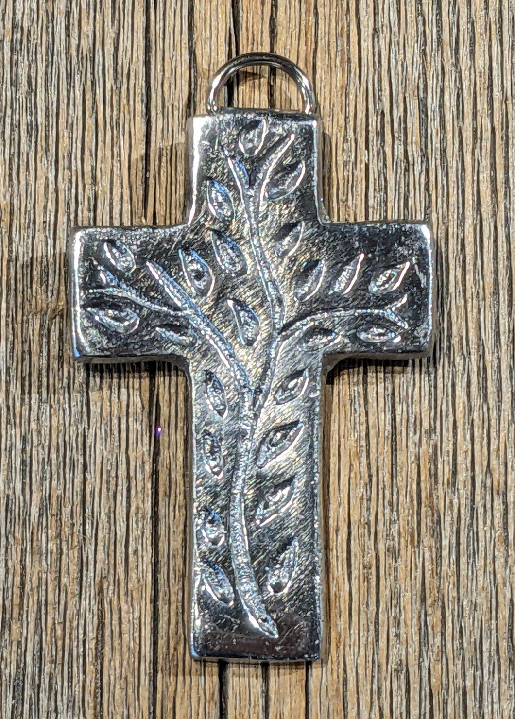 Pewter Vine Cross