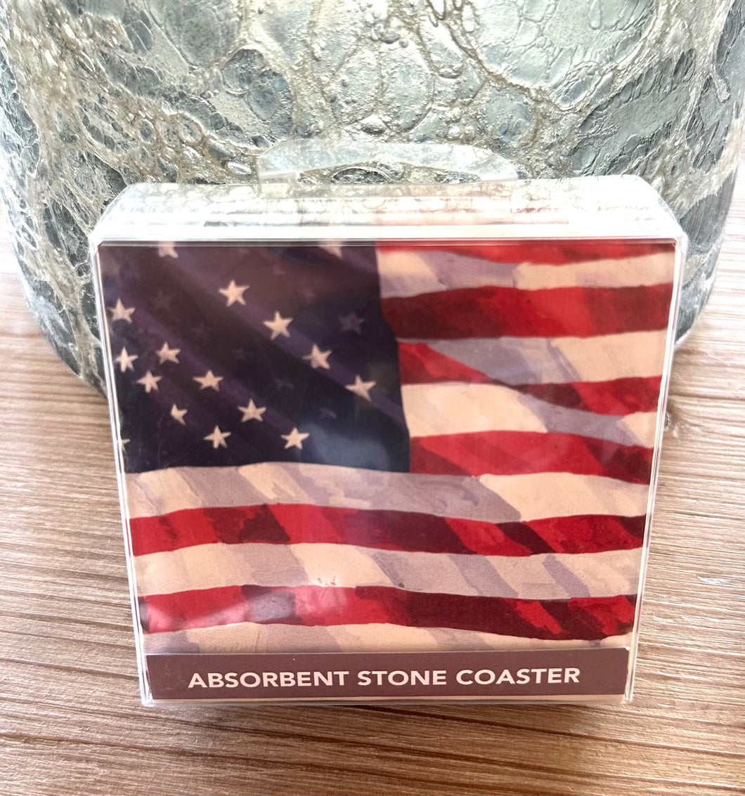 American Flag Coaster Set/4