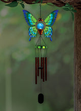 Load image into Gallery viewer, Butterfly Solar Wind Chime
