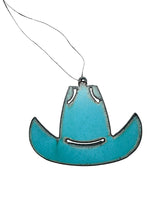 Load image into Gallery viewer, Cowboy Hat Rustic Metal Ornament
