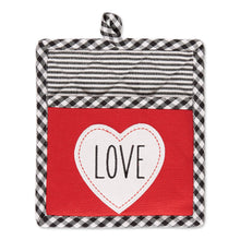 Load image into Gallery viewer, Heart Love Potholder Gift Set
