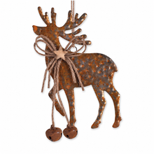 Load image into Gallery viewer, Rustic Metal Deer Ornament
